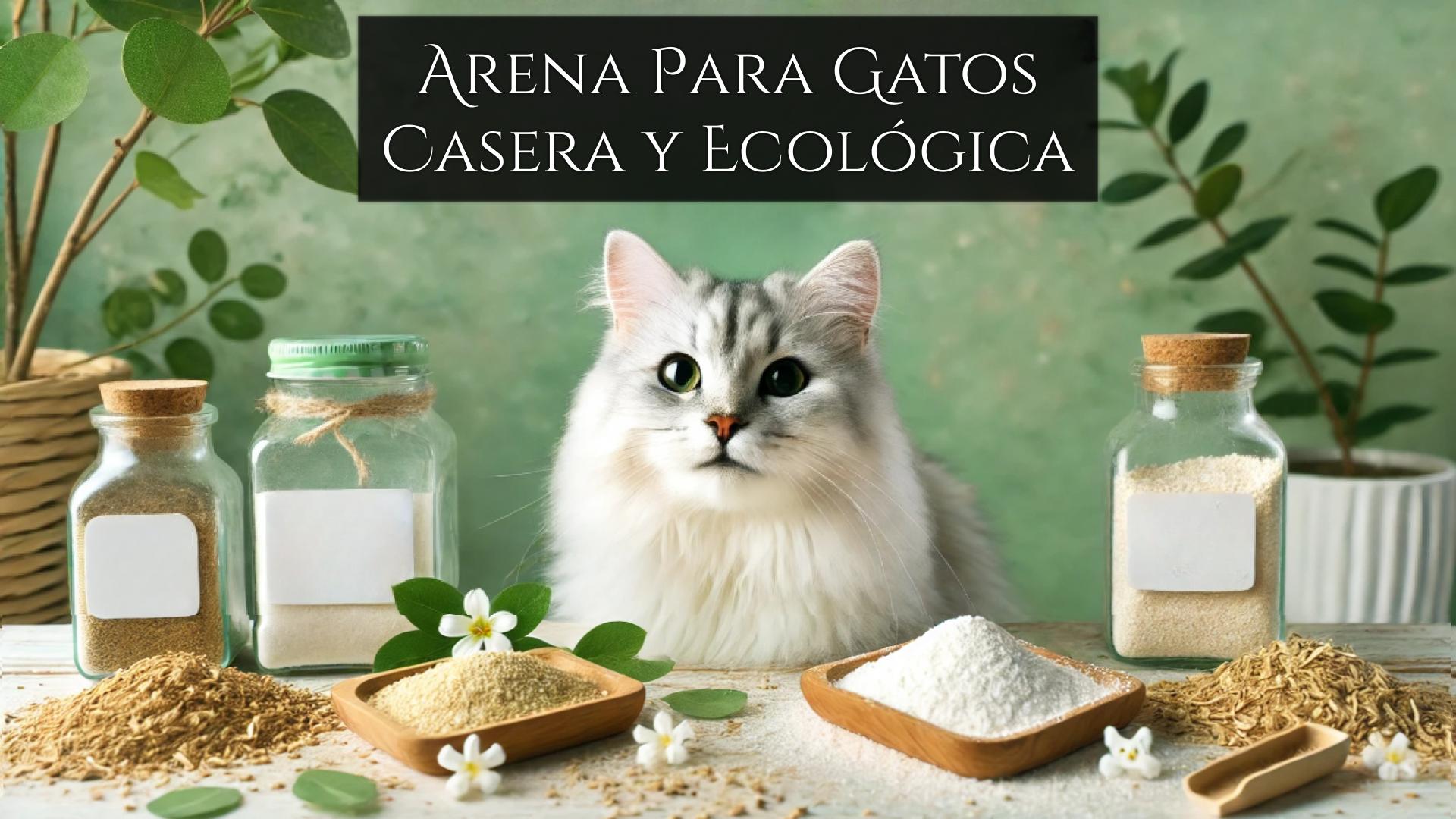 Arena para gatos casera ecológica y económica